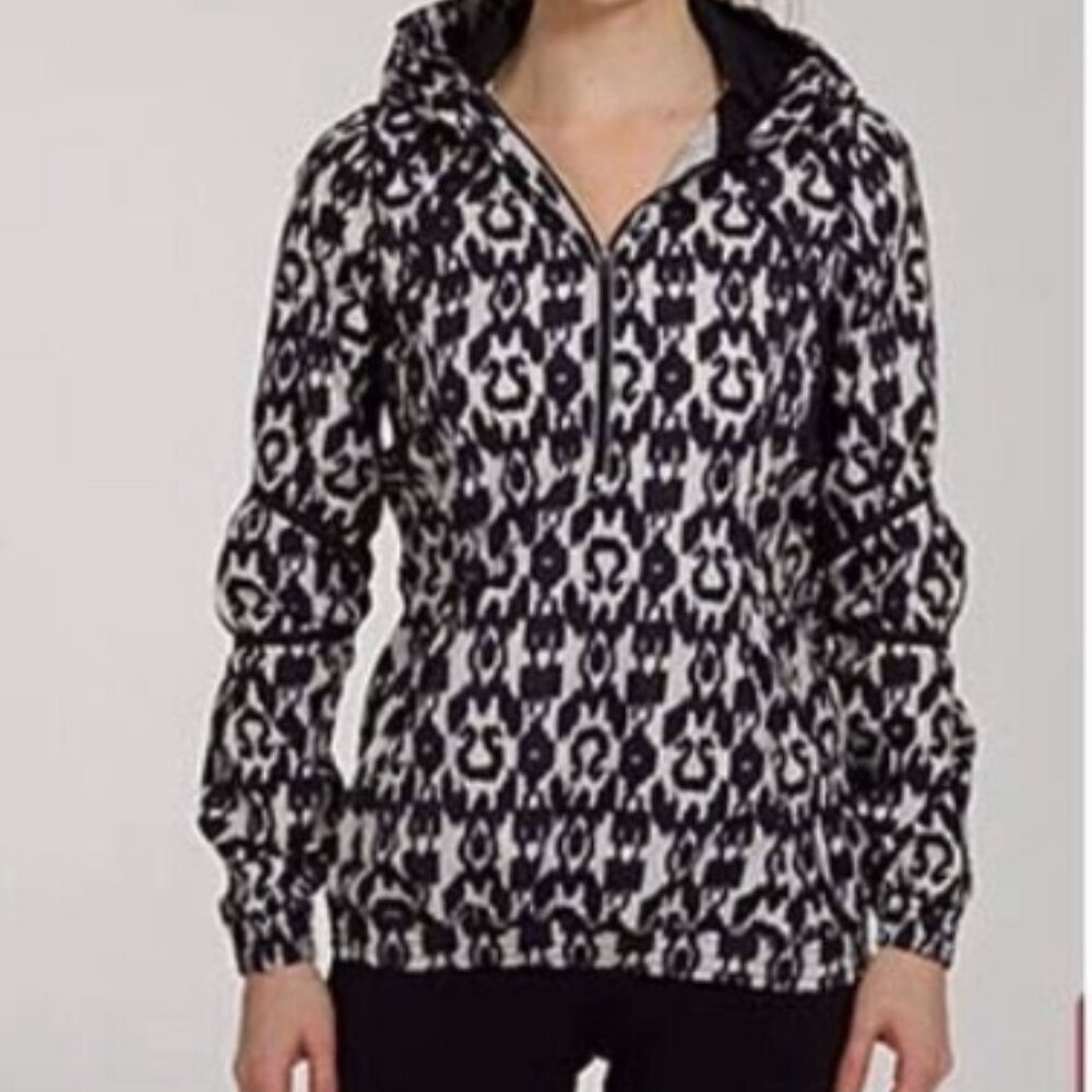 Lululemon Run: WillPower IKAT Zip Windbreaker - Size 8